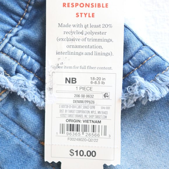 Baby Girl Clothes Soft Pull On Ruffle Jeans Leggings Long Sleeve Top 3pc Bundle - Picture 6 of 16